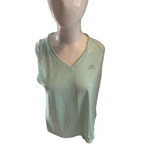 Kalenji Active Wear Top For Women Decathlon Sz S/M Sleeveless Green